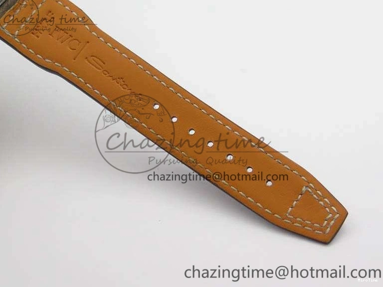 MIROTIME 0301 Pilot Chrono 20th ZF 1:1 Best Edition Black Dial On Brown Leather Strap A ZeroBulk 7236